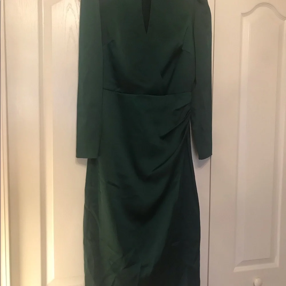 Guess Keyhole Satin Midi Dress - Picture 7 of 12